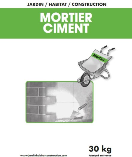 Mortier M10 (Sable + Ciment) – 30 KG