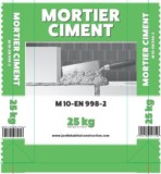 Mortier M10 (Sable + Ciment) – 25 KG